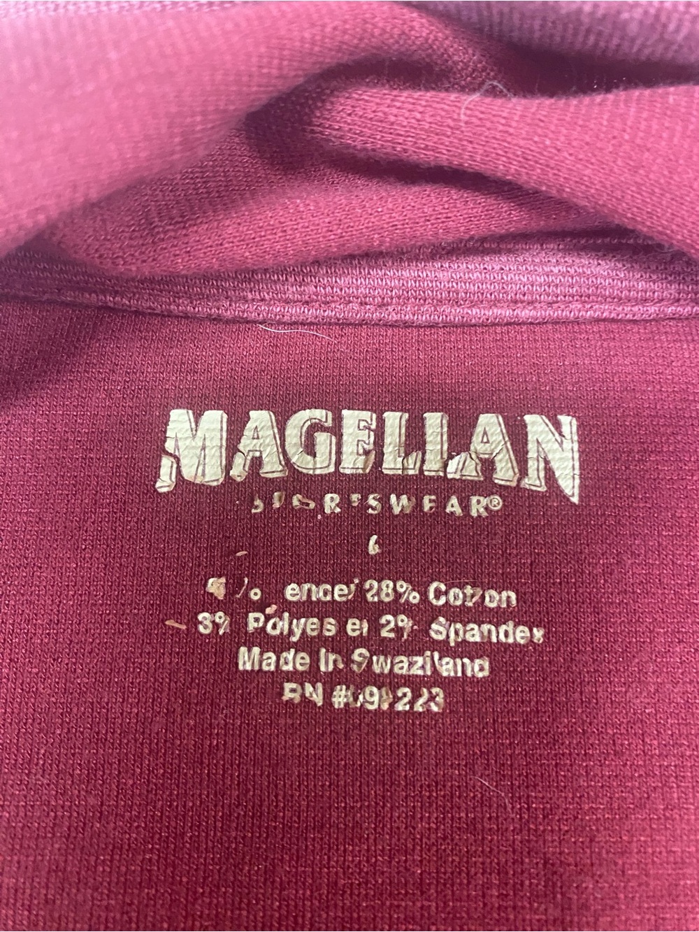 Magellan Sportswear Red Open Front Draped Cardigan Sweater Women’s Large - Picture 3 of 5